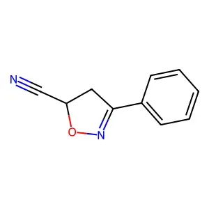 3-Phenyl-4,5-dihydro-5-isoxazolecarbonitrile structure