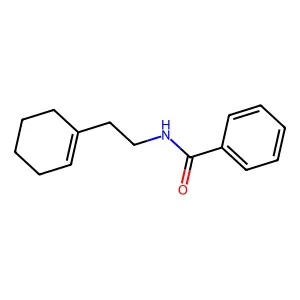 N-[2-(1-cyclohexen-1-yl)ethyl]benzamide structure