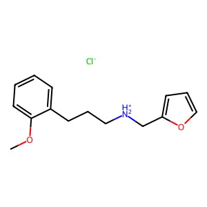 Furfurylamine, N-(3-(o-methoxyphenyl)propyl)-, hydrochloride structure