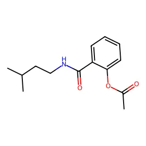 2-[(3-Methylbutyl)carbamoyl]phenyl acetate structure