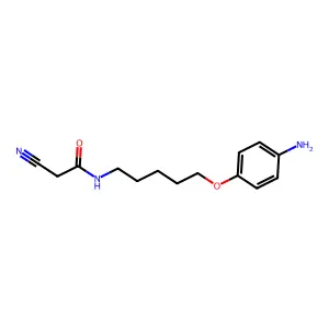 N-(5-(对氨基苯氧基)戊基)-2-氰基乙酰胺 structure