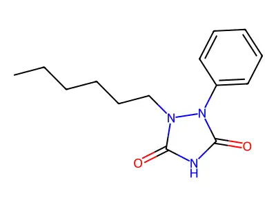 Bicarbamimide, 2-hexyl-3-phenyl- structure