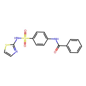 N-[4-(1,3-thiazol-2-ylsulfamoyl)phenyl]benzamide structure
