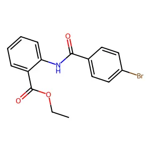 Ethyl 2-[(4-bromobenzoyl)amino]benzoate structure