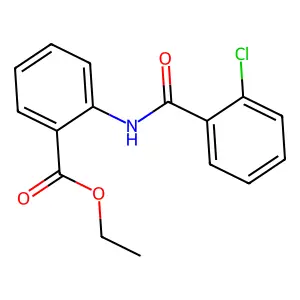 Ethyl 2-[(2-chlorobenzoyl)amino]benzoate structure