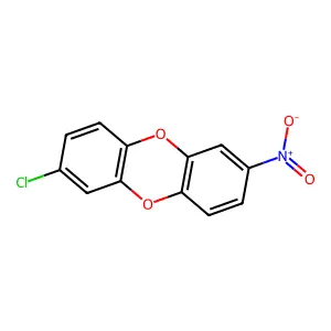 Dibenzo(b,e)(1,4)dioxin, 2-chloro-7-nitro- structure