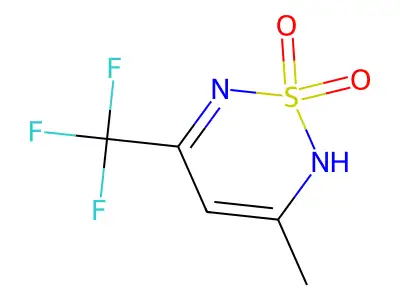 5-methyl-3-(trifluoromethyl)-2H-1,2,6-thiadiazine 1,1-dioxide structure