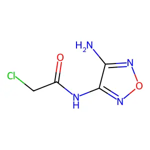 Acetamide, N-(4-amino-1,2,5-oxadiazol-3-yl)-2-chloro- structure