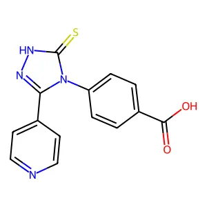 4-(3-pyridin-4-yl-5-sulfanylidene-1H-1,2,4-triazol-4-yl)benzoic Acid structure