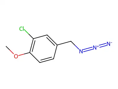 4-(Azidomethyl)-2-chloro-1-methoxybenzene structure