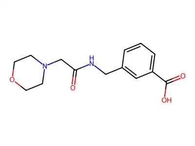 3-((2-Morpholinoacetamido)methyl)benzoic acid structure