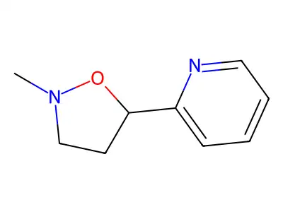 Pyridine, 2-(2-methyl-5-isoxazolidinyl)- structure