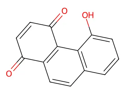 5-Hydroxyphenanthrene-1,4-dione structure