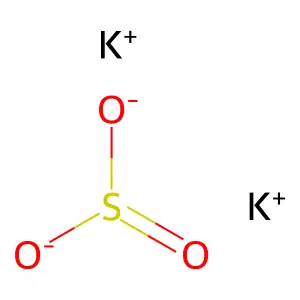 亚硫酸钾 structure