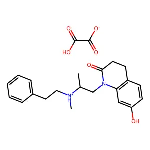 Carbostyril, 3,4-dihydro-7-hydroxy-1-(2-(methylphenethylamino)propyl)-, oxalate structure