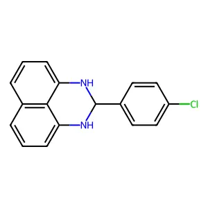 2-(4-chlorophenyl)-2,3-dihydro-1H-perimidine structure