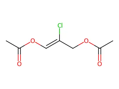 (3-Acetyloxy-2-chloroprop-2-enyl) acetate structure