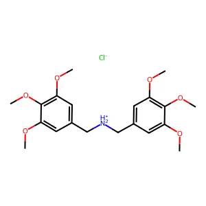 Dibenzylamine, 3,3',4,4',5,5'-hexamethoxy-, hydrochloride structure