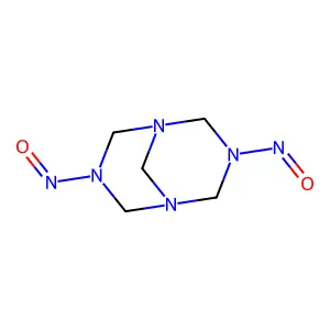 Dinitrosopentamethylenetetramine structure