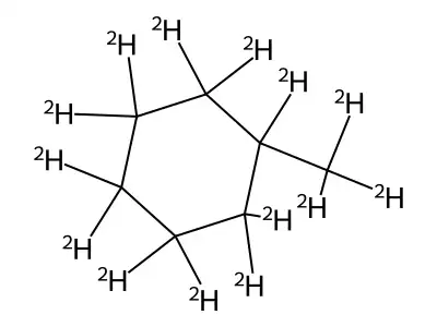 (2H14)Methylcyclohexane structure