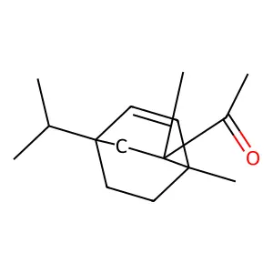 Ethanone, 1-[1,2-dimethyl-4-(1-methylethyl)bicyclo[2.2.2]oct-5-en-2-yl]- structure