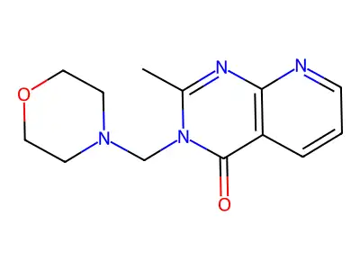 Pyrido(2,3-d)pyrimidin-4(3H)-one, 2-methyl-3-(4-morpholinylmethyl)- structure