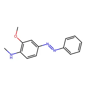 3-Methoxy-4-monomethylaminoazobenzene structure