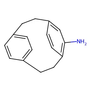 Tricyclo(8.2.2.24,7)hexadeca-4,6,10,12,13,15-hexaen-5-amine structure