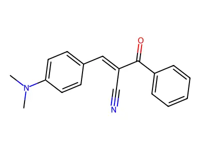 2-Benzoyl-3-[4-(dimethylamino)phenyl]prop-2-enenitrile structure