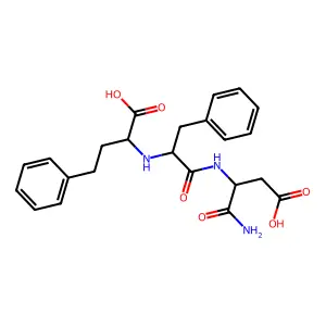 N-(1-carboxy-3-phenylpropyl)phenylalanyl-alpha-asparagine structure