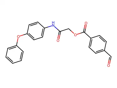 [2-Oxo-2-(4-phenoxyanilino)ethyl] 4-formylbenzoate structure