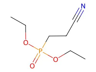 Diethyl (2-cyanoethyl)phosphonate structure