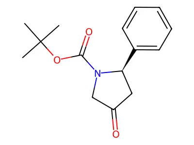 Tert-butyl 4-oxo-2-phenylpyrrolidine-1-carboxylate structure