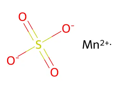 Sulfuric acid, manganese salt (1:1) structure