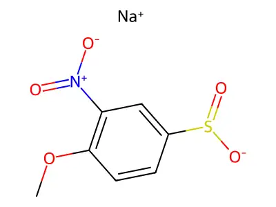 Sodium 4-methoxy-3-nitrobenzenesulfinate structure