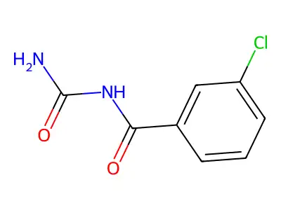 Urea, (m-chlorobenzoyl)- structure
