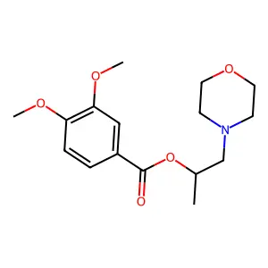 1-Morpholin-4-ylpropan-2-yl 3,4-dimethoxybenzoate structure