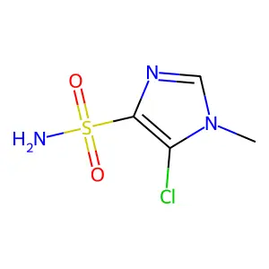 5-chloro-1-methyl-1H-imidazole-4-sulfonamide structure