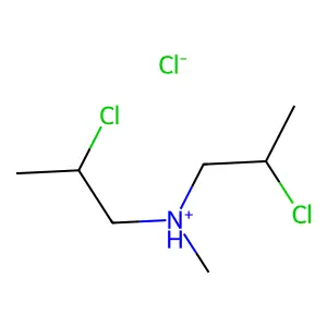 Dipropylamine, 2,2'-dichloro-N-methyl-, hydrochloride structure