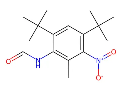 4,6-Ditert-butyl-3-nitro-2-methylphenylformamide structure