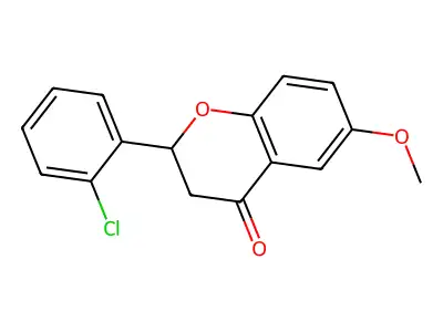 2-(2-Chlorophenyl)-6-methoxychroman-4-one structure