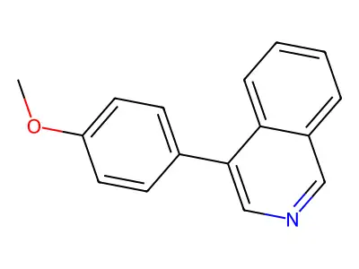 Isoquinoline, 4-(4-methoxyphenyl)- structure