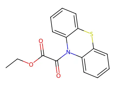 Ethyl 2-oxo-2-phenothiazin-10-ylacetate structure