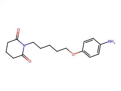 Glutarimide, N-(5-(p-aminophenoxy)pentyl)- structure