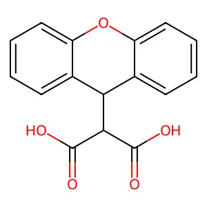2-(9H-Xanthen-9-YL)-malonic acid structure