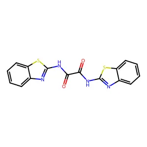 N,N'-bis(1,3-benzothiazol-2-yl)oxamide structure
