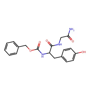 n-[(Benzyloxy)carbonyl]tyrosylglycinamide structure