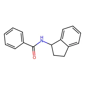 N-(2,3-dihydro-1H-inden-1-yl)benzamide structure