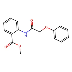 2-[(1-Oxo-2-phenoxyethyl)amino]benzoic acid methyl ester structure