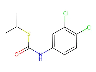 S-Isopropyl N-(3,4-dichlorophenyl)thiolcarbamate structure